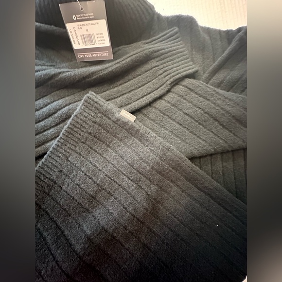 Eddie Bauer Alpine Route Essentials Ribbed Mock Neck Sweater Black NWT Size M - Picture 11 of 14